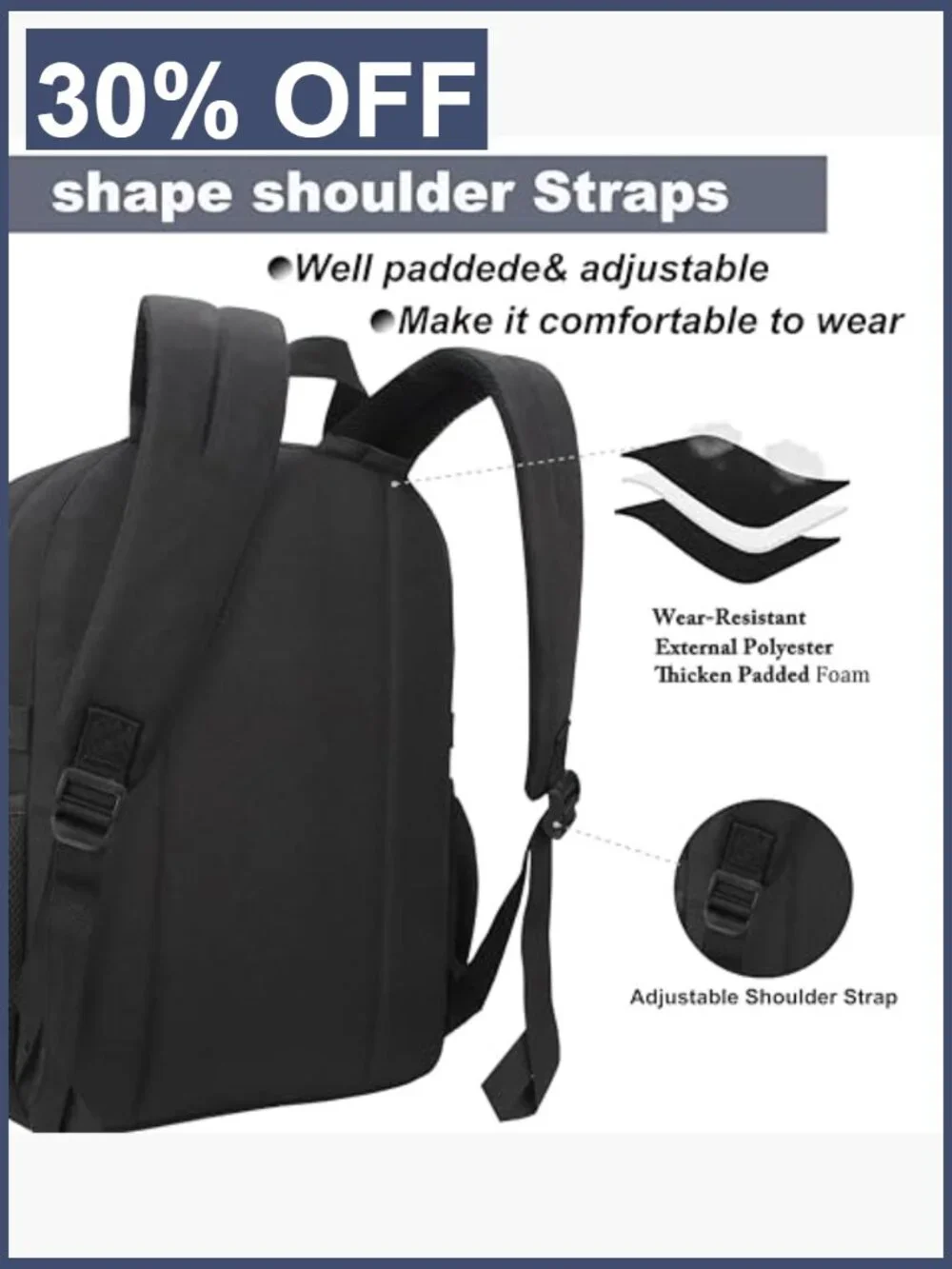 Kids Backpack with Laptop Compartment, Water-Resistant School Bookbag for Boys